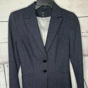H+M Women Blue Blazer Size 6